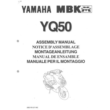 YAMAHA YQ 50 1997 assemblage