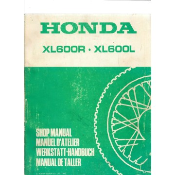 HONDA XL 600 R. XL 600 L. (Manuel de base)