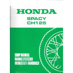 HONDA SPACY CH 125 (Supplément au manuel atelier modèle 1985)