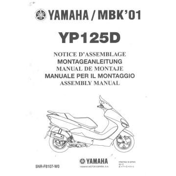 YAMAHA YP 125 D 2001 assemblage
