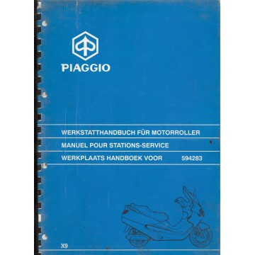 PIAGGIO X9 - 250 cc 4 temps (manuel atelier 06 / 2000)
