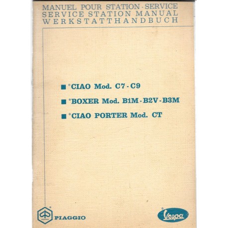 CIAO /  BOXER / CIAO PORTER  (manuel atelier 05 / 1972)