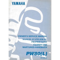 Manuel atelier YAMAHA  PW 80 1988 Type 21W