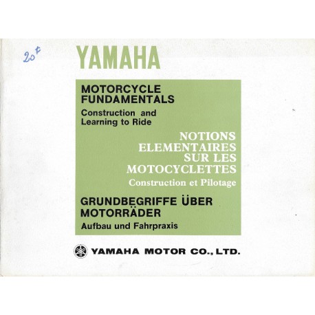 Notions élémentaires sur les motocyclettes  YAMAHA (05 / 1973)