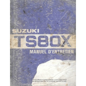 Manuel atelier SUZUKI TS 80 1984