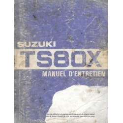 Manuel atelier SUZUKI TS 80 1984