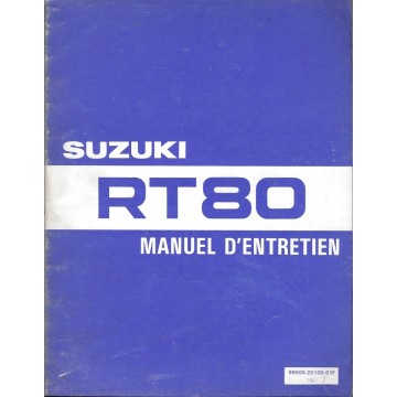 Manuel atelier SUZUKI RT 80 1983