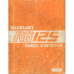 Manuel atelier SUZUKI RG 125 de 1986