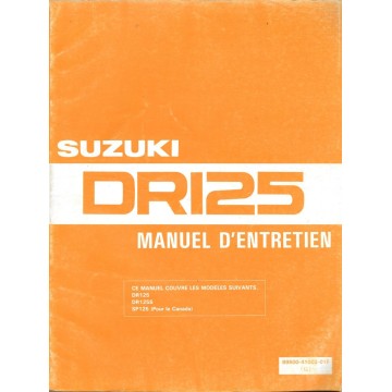 Manuel atelier SUZUKI DR 125