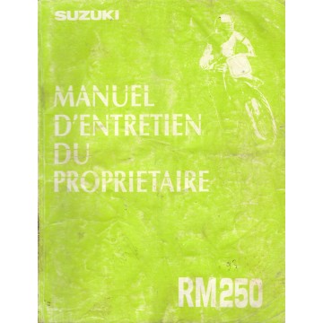 Manuel atelier SUZUKI RM 250 1993