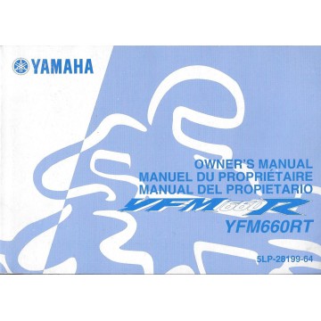 YAMAHA  quad YFM 660 RT modèle 2004