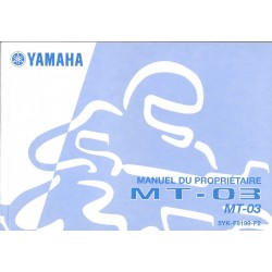 YAMAHA  MT-03 660 cc modèle 2011