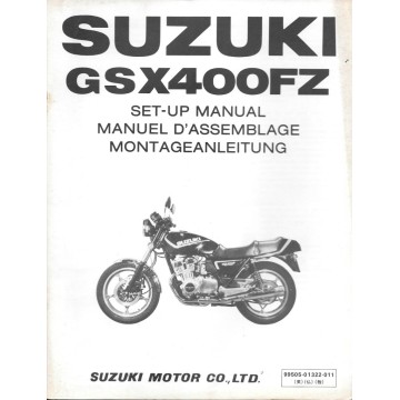 SUZUKI GSX 400 FZ  1982 (manuel assemblage 12 / 1981)