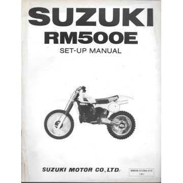 SUZUKI RM 500 E de 1984 (manuel assemblage 12 / 1983)