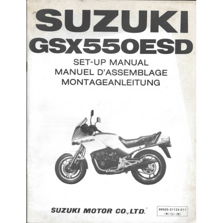 SUZUKI GSX 550 ESD de 1984  (manuel assemblage 01 / 1984)