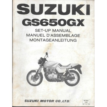 SUZUKI GS 650 GX de 1981  (manuel assemblage 12 / 1981)