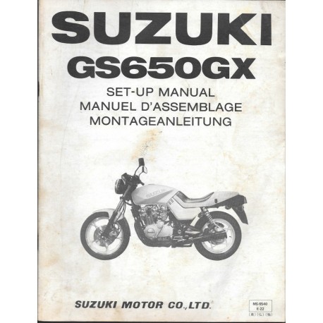 SUZUKI GS 650 GX de 1981  (manuel assemblage 12 / 1981)