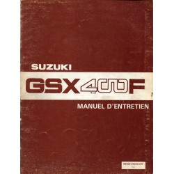 Manuel atelier  SUZUKI  GSX 400 F 1982