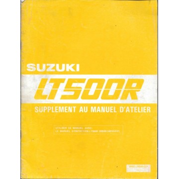 Manuel atelier additif  quad  SUZUKI  LT 500 R modèle 1988