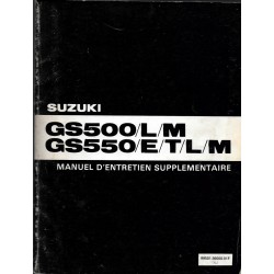 Manuel atelier  SUZUKI GS 550 et dérivés modèle 1981 / 1982
