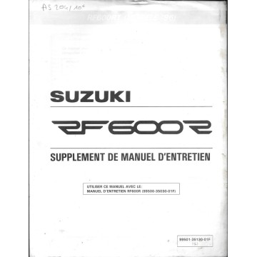Manuel atelier  SUZUKI RF 600 RT 1996