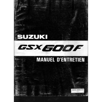 Manuel atelier  SUZUKI GSX 600 F 1988