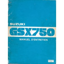 Manuel atelier SUZUKI GSX 750 modèle 1980