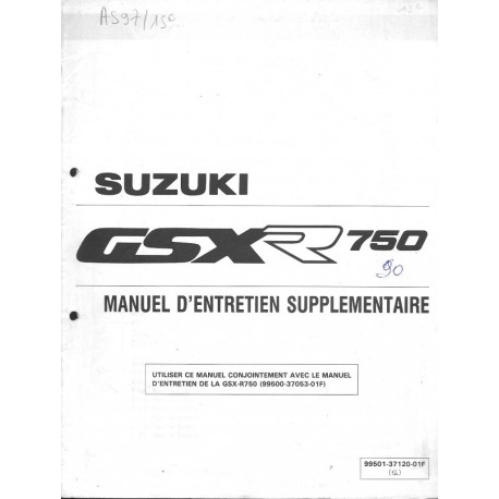 Manuel atelier additif  SUZUKI GSX-R 750 L  (12 / 89) 