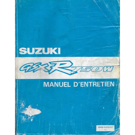 Manuel atelier additif  SUZUKI GSX-R 750 WN modèle 1992