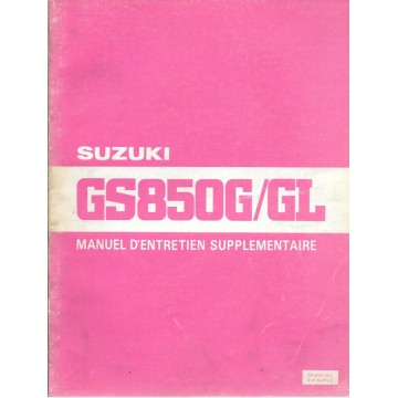 Manuel atelier SUZUKI GS  850 GX / GLX de 1981