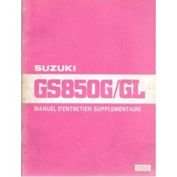 Manuel atelier SUZUKI GS  850 GX / GLX de 1981
