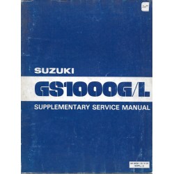 Manuel atelier SUZUKI GS 1000 GT et GLT de 1980