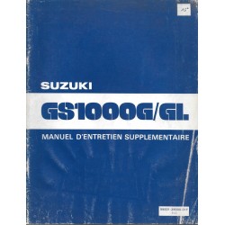 Manuel atelier SUZUKI GS 1000 GX et GLX de 1981