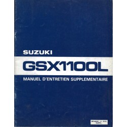 Manuel atelier SUZUKI GSX 1100 L de 1980 