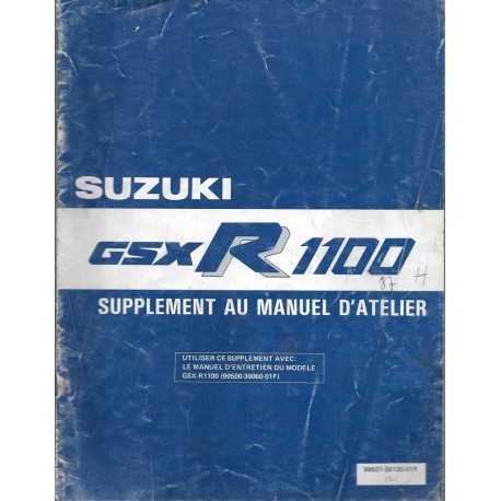 Manuel atelier additif SUZUKI GSX-R  1100 H de 1987