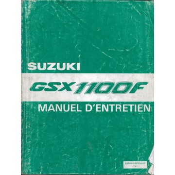 Manuel atelier  SUZUKI GSX 1100 F de 1988