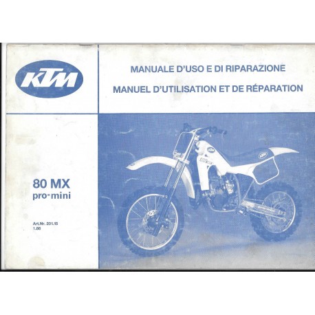 KTM 80 MX Pro-Mini 1986 (Manuel Réparation)