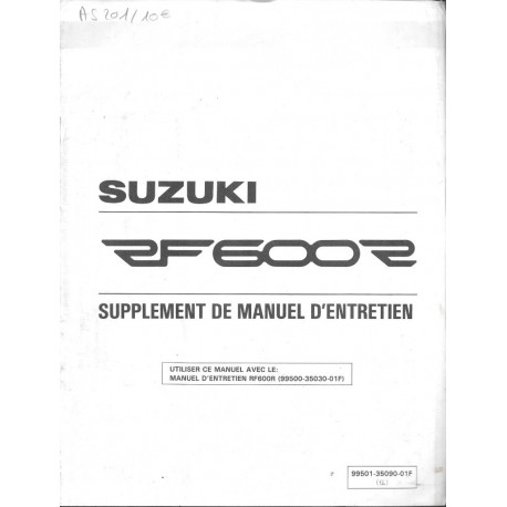 Manuel atelier  SUZUKI RF 600 RS modèle 1995