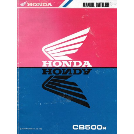 Manuel atelier HONDA CB 500 R 1994