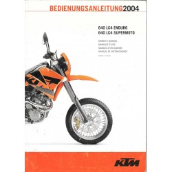 KTM 640 LC4 Enduro et Supermoto modèle 2004