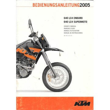 KTM 640 LC4 Enduro et Supermoto modèle 2005