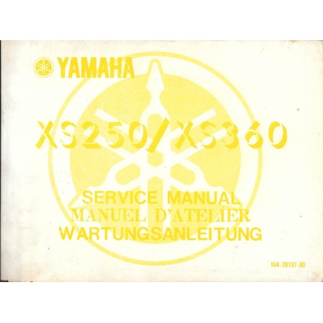 Manuel ateleir YAMAHA XS 250 / 360 (01 / 1977)