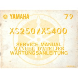 Manuel atelier YAMAHA XS 250 / 400 de 1979