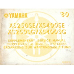 Manuel atelier YAMAHA XS 250 / 400 de 1980
