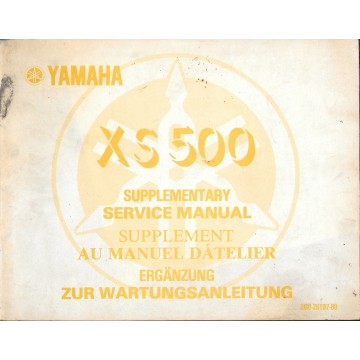 Manuel atelier additif YAMAHA XS 500 