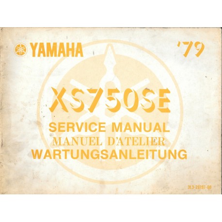 Manuel atelier  YAMAHA XS 750 type 3L3