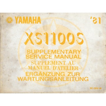 Manuel atelier YAMAHA XS 1100 S (02 / 1981)
