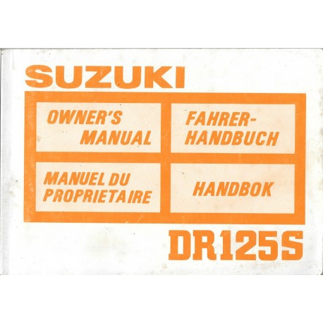 SUZUKI DR 125 SJ de 1988