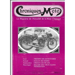 CHRONIQUES MOTO n° 1 JUILLET / AOUT 1987