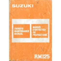 SUZUKI RM 125 H modèle 1987  (10 / 1986)